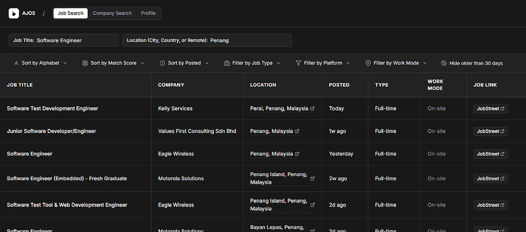 Search every major job board in one place and instantly see how your skills match each opening.